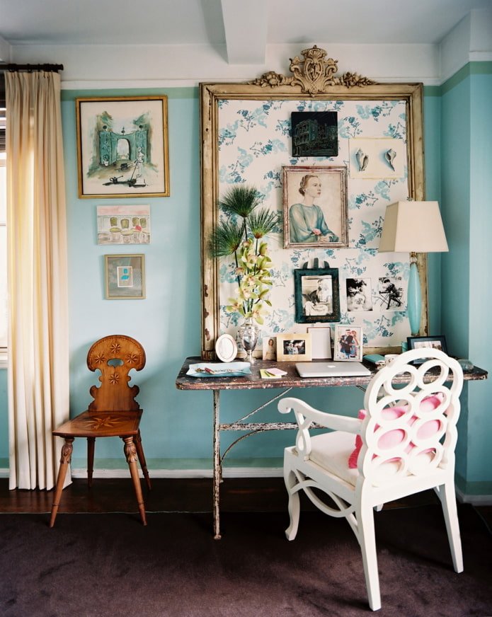paleta de cores em estilo vintage
