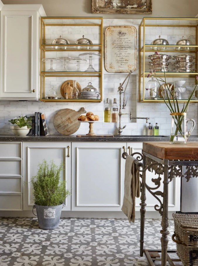 cozinha moderna em estilo vintage