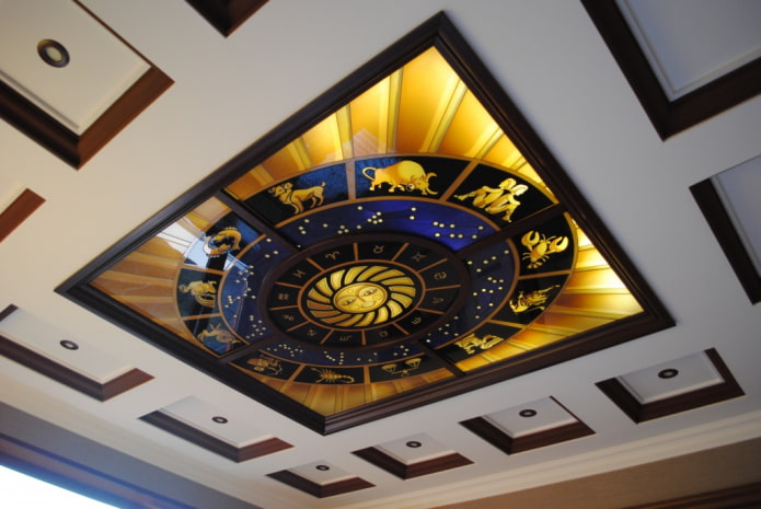 design de vitral inundado