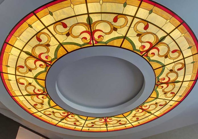 design de vitral redondo