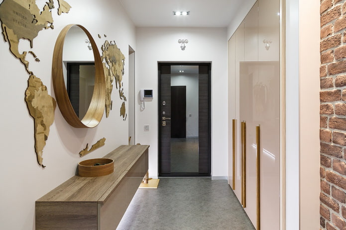 modelo de porta de entrada em estilo moderno