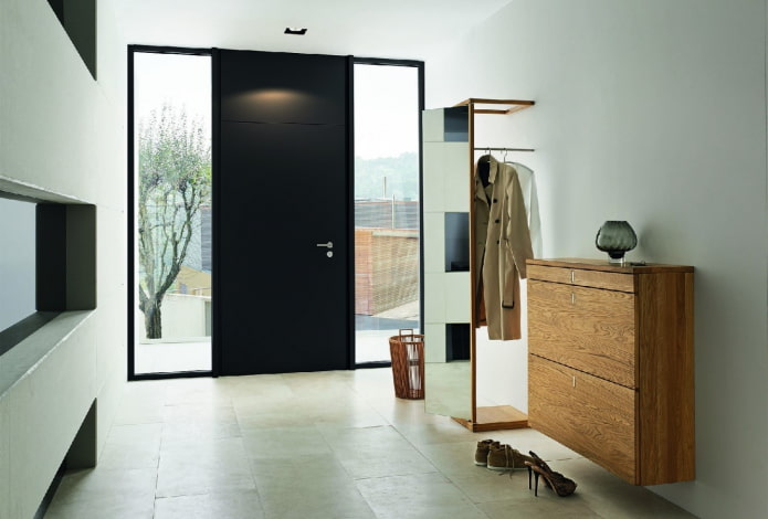 modelo de porta de entrada no estilo minimalista