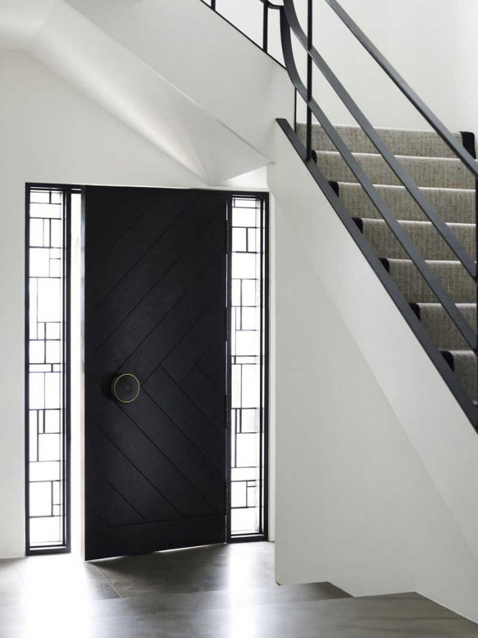 modelo de porta de entrada no estilo minimalista