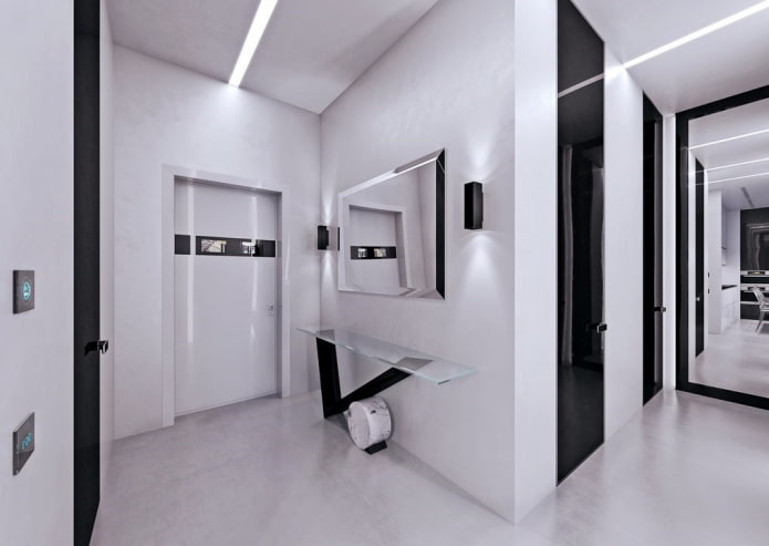 modelo de porta de entrada em estilo high-tech