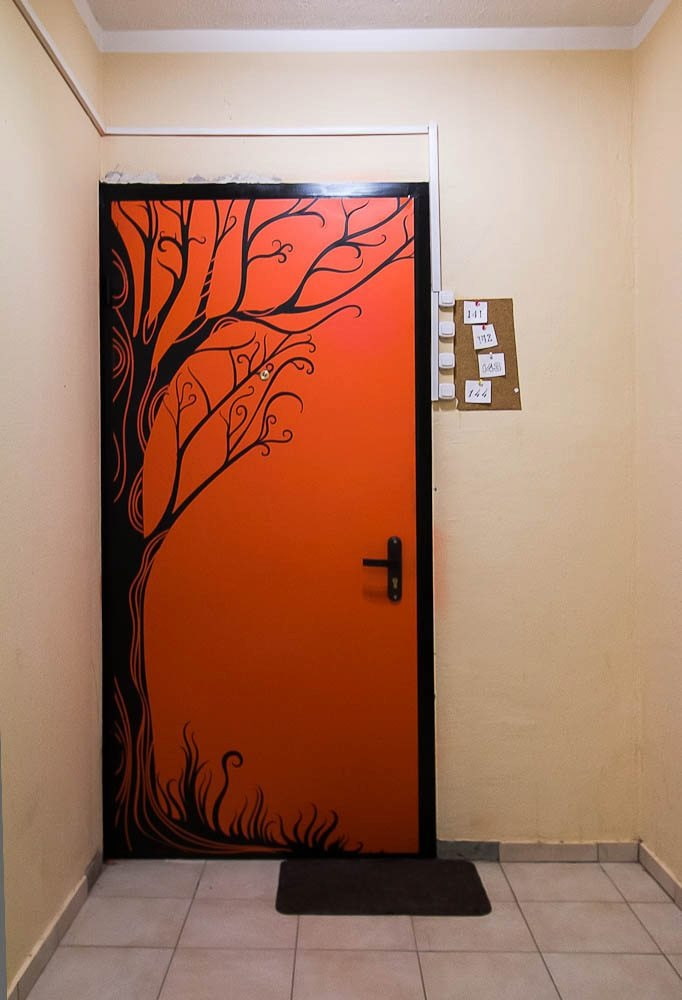 porta de entrada com impressão de fotos