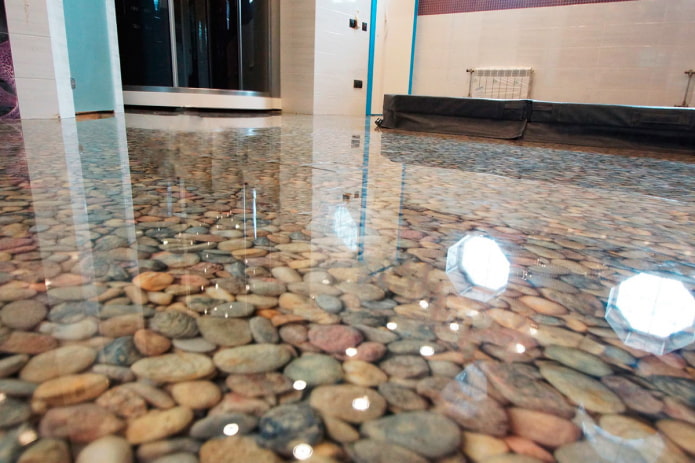 Piso autonivelante no banheiro