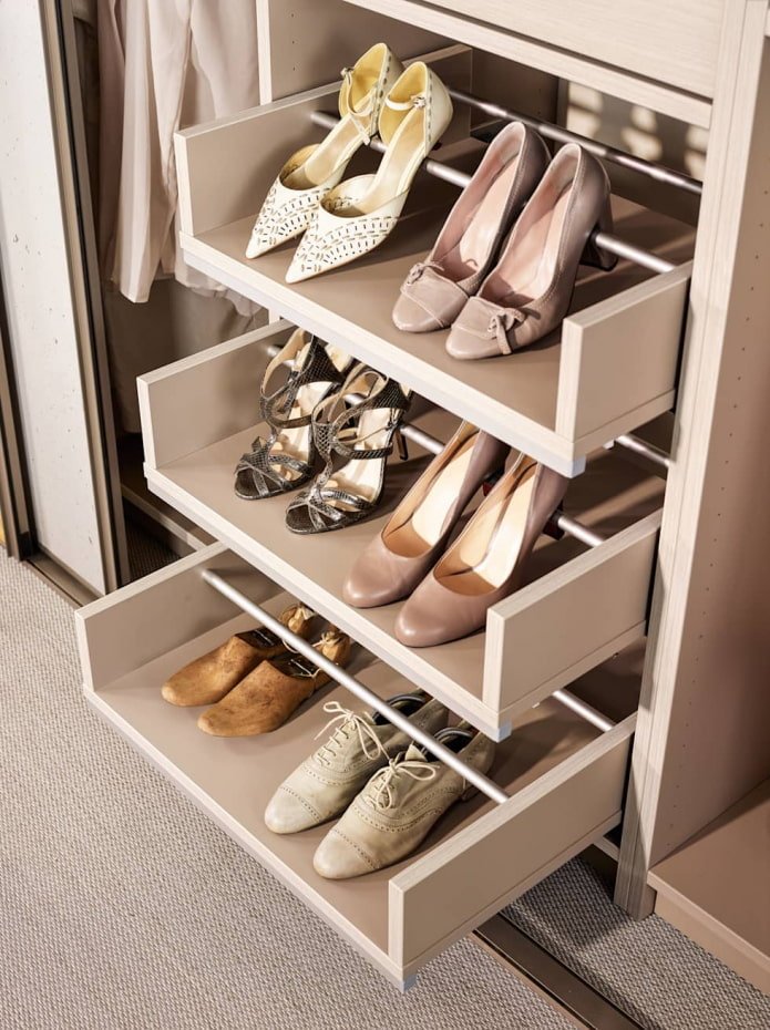 Prateleiras para sapatos
