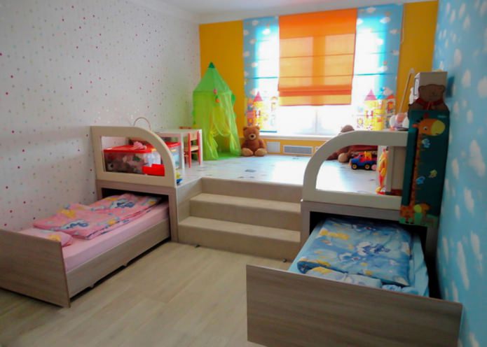Papel de parede para quarto infantil para crianças de sexos diferentes