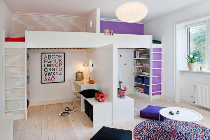 Papel de parede para quarto infantil para crianças de sexos diferentes