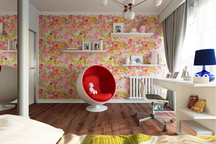 papel de parede não tecido original para quarto de criança