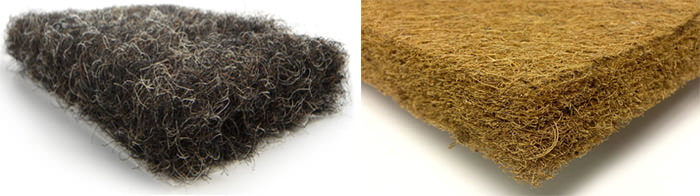 Enchimento de crina e sisal para colchões ortopédicos