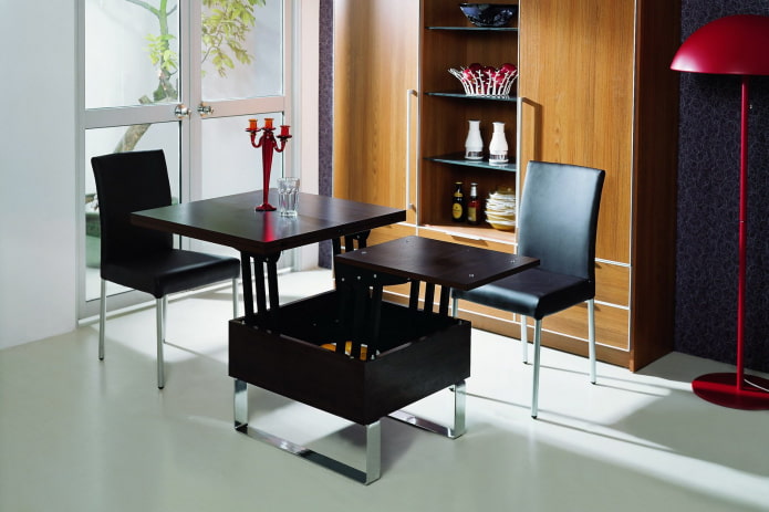 mesa transformadora no interior