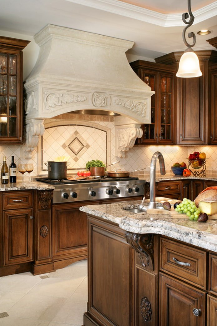 decoração de exaustor de cozinha 