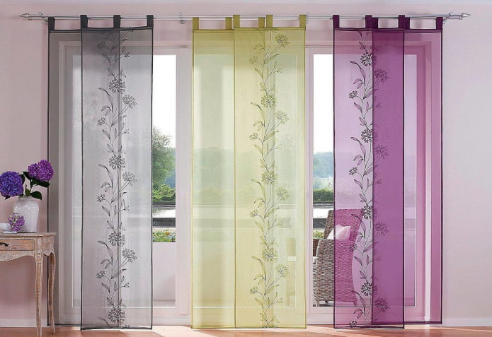 cornija tubular para cortinas japonesas