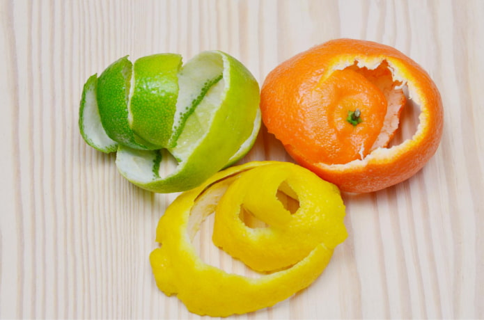 Cascas de frutas cítricas