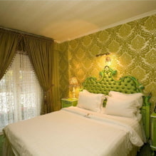Quarto verde: tons, combinações, escolha de acabamentos, móveis, cortinas, iluminação-1