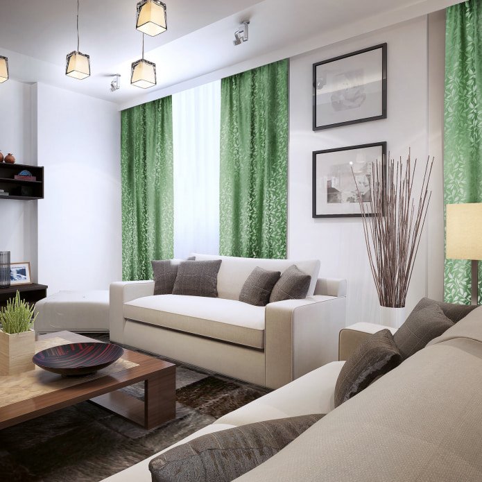 cortinas jacquard com padrão floral