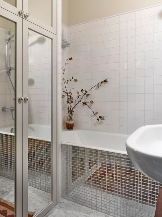 Decoração de banheiro com mosaicos
