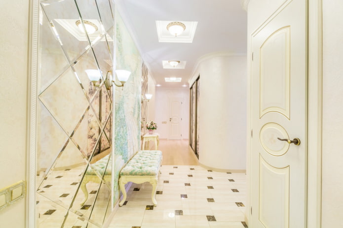 Combinação de azulejos com laminado