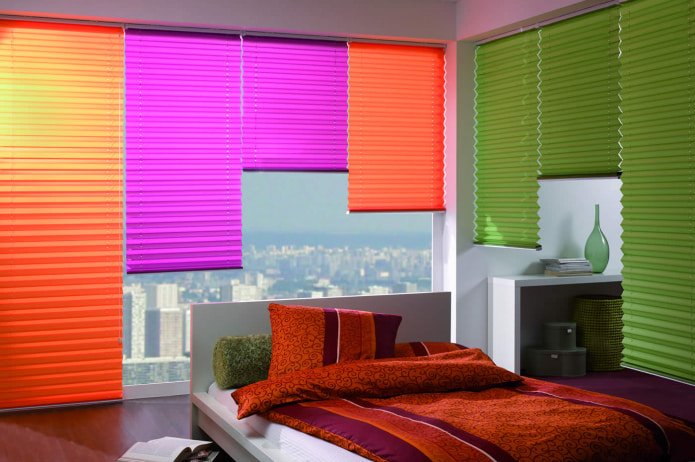 persianas de cores diferentes