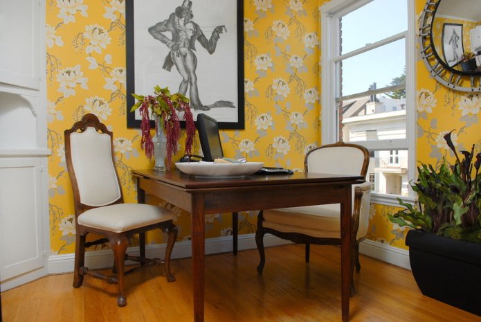 Papel de parede amarelo