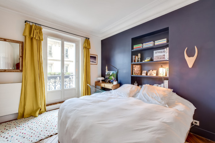 cortinas amarelas no quarto