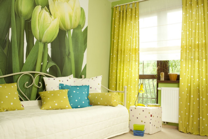 cortinas de bolinhas
