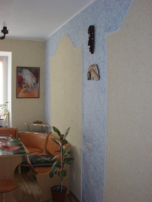 padrão de papel de parede líquido em forma de painel