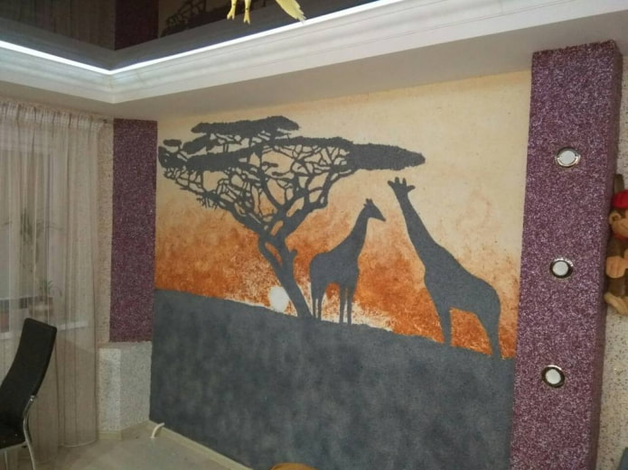 Padrão de papel de parede líquido