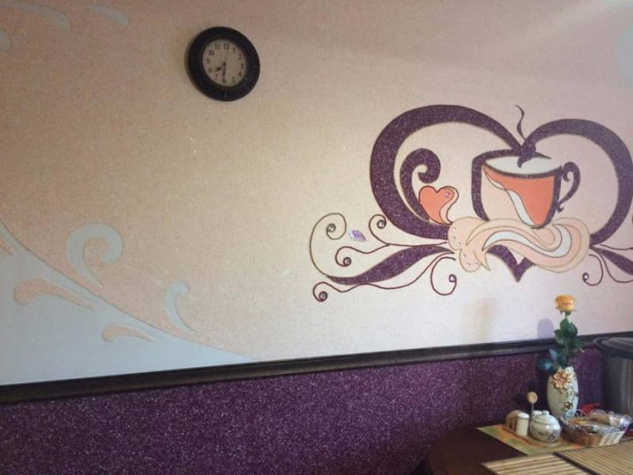 padrão de papel de parede líquido