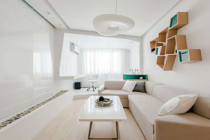 mesa de centro em estilo moderno