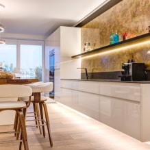 Como usar a cor dourada no interior da cozinha?-1