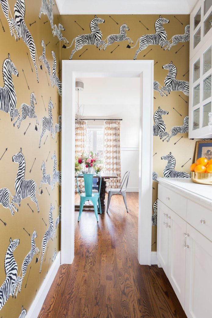 papel de parede zebra