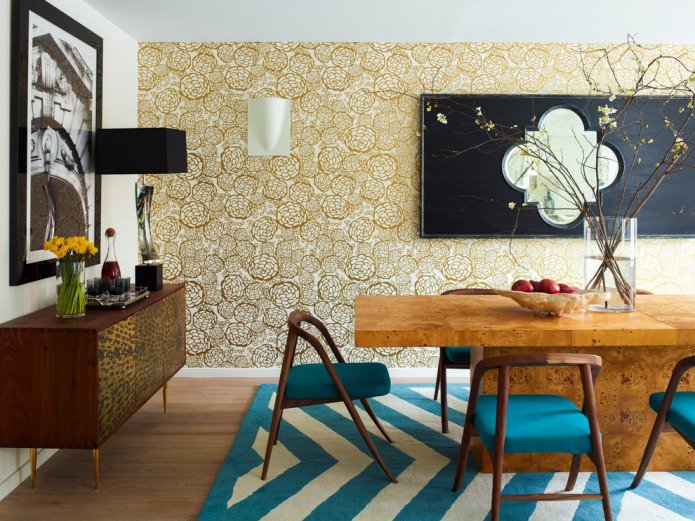 papel de parede branco e dourado