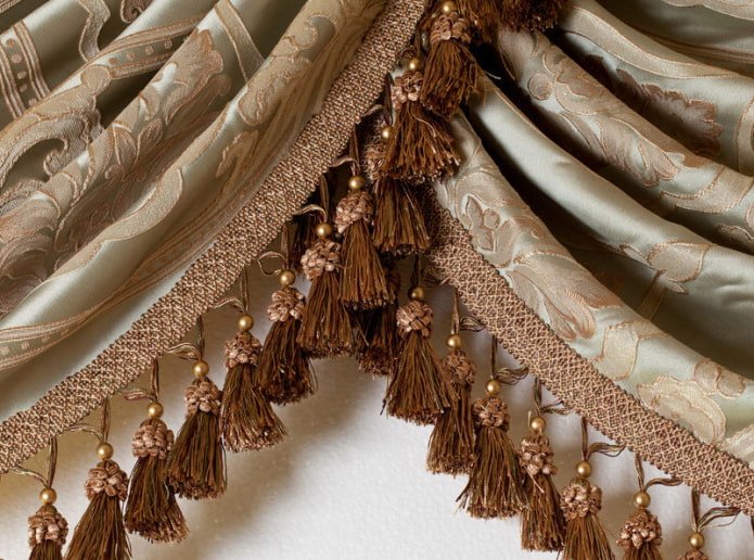 borlas em cortinas