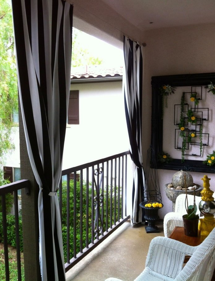 Cortinas para a varanda