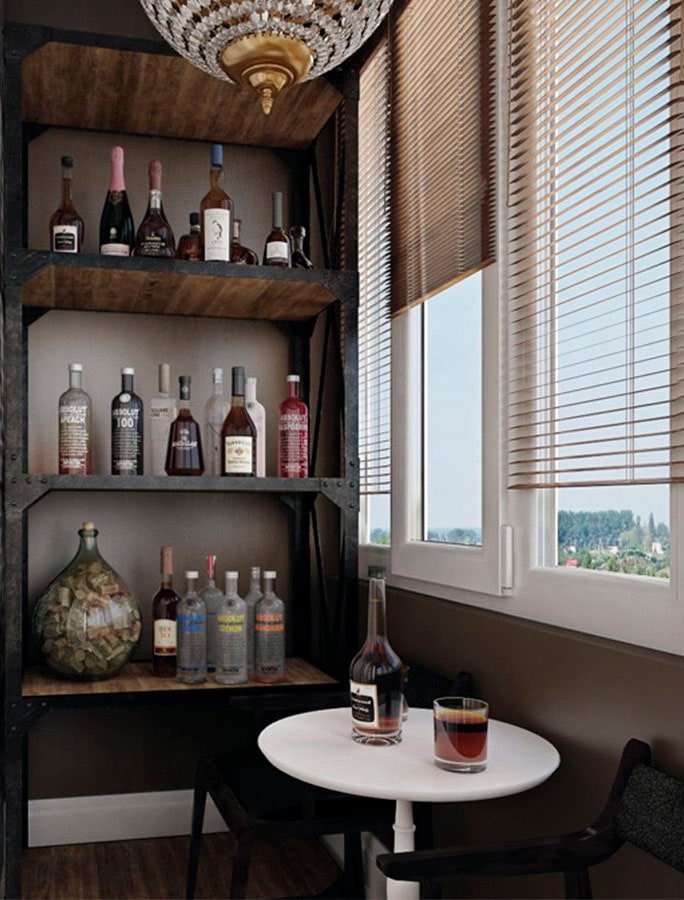 Mini-bar na varanda