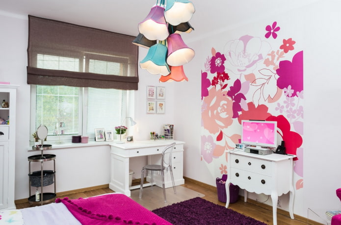 dividindo o quarto em zonas com papel de parede