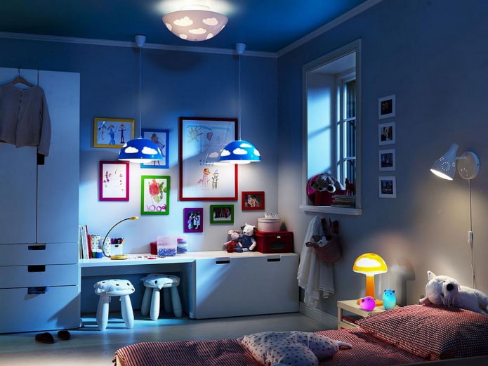 dividindo o ambiente com luz