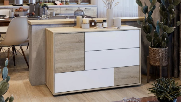 Cômoda como forma de zoneamento