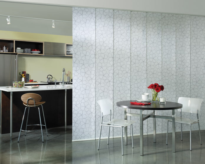 zoneando o ambiente com cortinas japonesas
