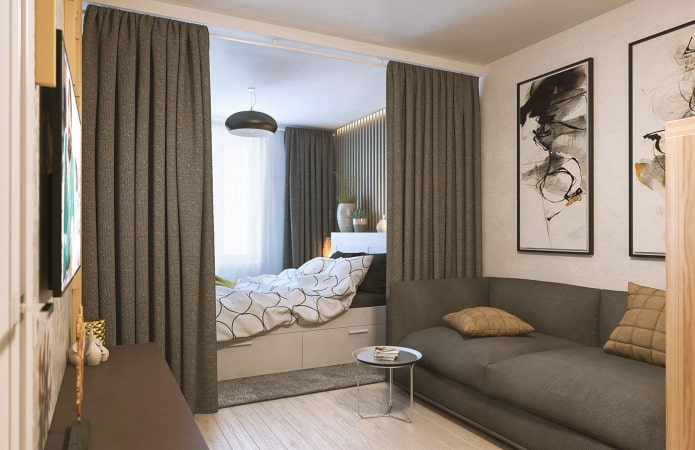 zoneamento com cortinas