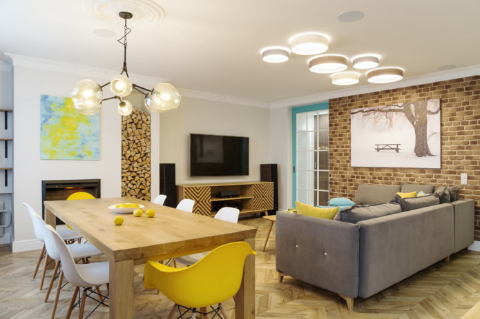 zoneamento de ambiente com luz