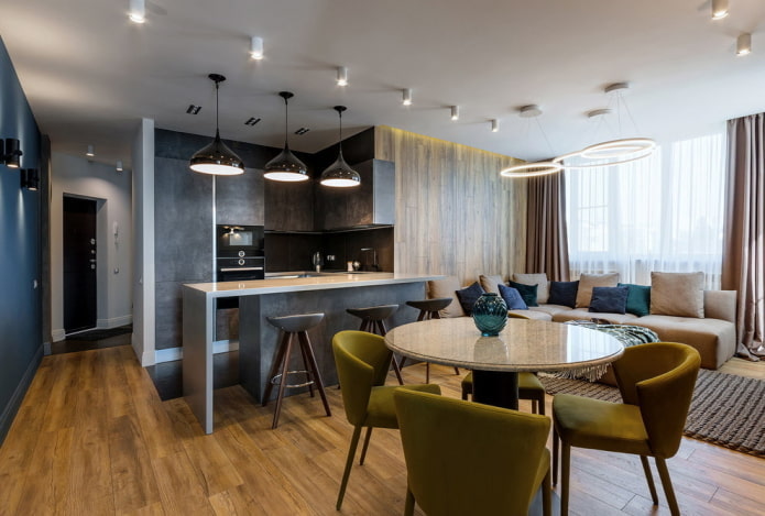 zoneamento de ambiente com luz