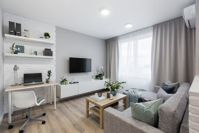 zoning na sala de estar