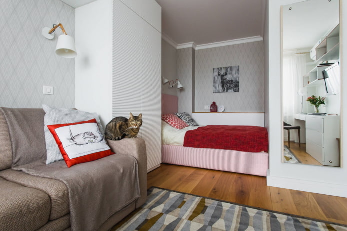 bed in a niche