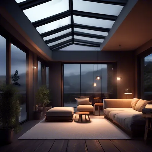 Telhado transparente moderno para o terraço: soluções elegantes para o interior